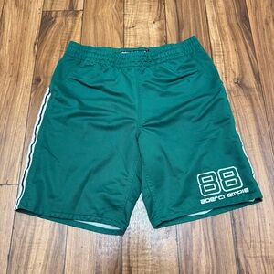Vintage Abercrombie & Fitch Shorts Men's XL Athletic Running Green 88 Basketball